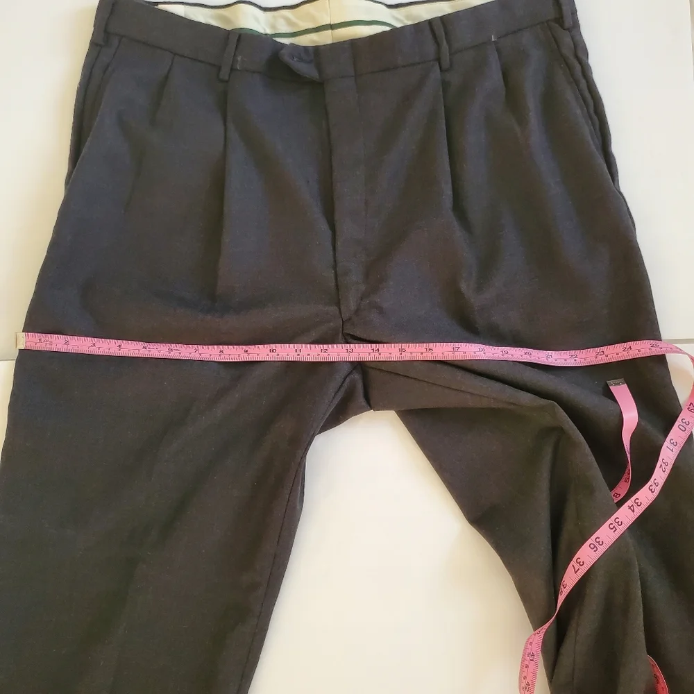 Bill Blass Menswear black/gray formal suit pants - Picture 9 of 14